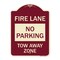 Signmission No Parking Tow-Away Zone Heavy-Gauge Aluminum Architectural Sign, 24" x 18", BU-1824-23605 A-DES-BU-1824-23605 - alternate 1